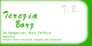 terezia borz business card