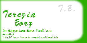 terezia borz business card